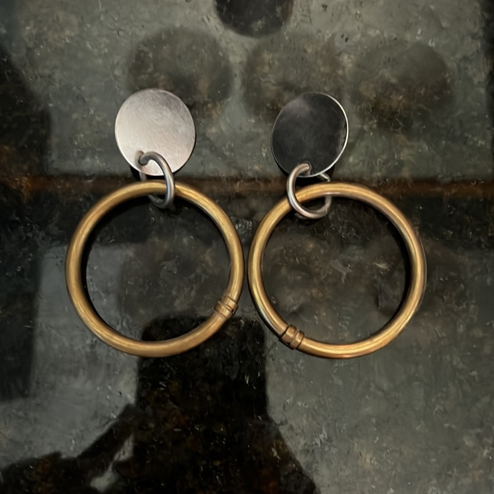 Twisted Silver Earrings